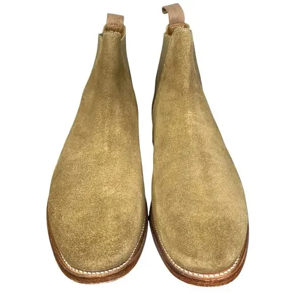 Grenson Men’s Nolan Made In England Tan Suede Chelsea Boot Size 9 US 10